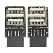 9Pin To USB 2.0 Adapter Expansion Board Motherboard 9P to USB Conversion USB 2.0