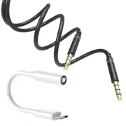 Grade A+ AUX Cable+Type C to 3.5mm Audio Jack Adapter f OnePlus 10 Pro 5G Phone