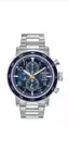 Citizen Men's Eco-Drive Blue Dial Silver Watch CA0647-52L NIB