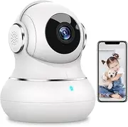 litokam Indoor Security Camera, 360 Pan/Tilt Home Security Camera with Motion Detection, 1080P Pet Camera with Phone App, Baby Monitor with Night Version, WiFi Camera-Two Way Audio, Work with Alexa