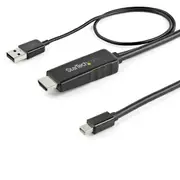 Star Tech 1M 4K 30Hz Active Male HDMI to Male Mini Displayport Cable Converter