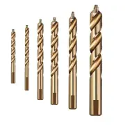 6PCS 3-10mm M35 Cobalt Straight Step Drill Bits Hole Cutter for Stainless steel