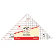 Quilting Patchwork Sewing Template Star and Geese Triangle Sew Easy