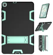 MCC Stylish Shockproof Samsung Galaxy Tab S5e 10.5" Case Cover Kids T720 [Black+Light Blue]
