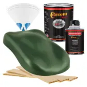 HOT ROD FLATZ Rallye Green Metallic Quart Kit URETHANE Flat Auto Car Paint Kit