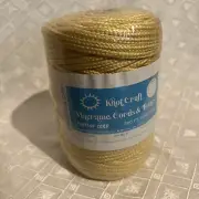 Vintage Braided Persian Cord Macrame Twine Rope Yellow 300 Ft