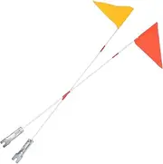 BESPORTBLE 2pcs Bicycle Flagpole Safety Flag for Bike Safety Bike Flag Metal