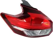 Car Accessories Taillight ，Compatible for Nissan Kicks 2017 2018 2019 2020 2021 Tail Light Warning Brake Signal Lamp Housing Without Bulb(Only Outside Left)