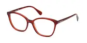 Max & Co. MO5077 066 Women’s Glasses Red Size 54 - Private Health Rebate - Blue Light Block Available