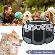 8 Panel Pet Tent Playpen Dog Cat Play Pen Bags Kennel Portable Puppy Crate AU