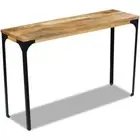Steel Frame Console Side Table Solid Wood Top Handmade Sideboard Home Furniture