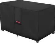 Patio Fire Pit Cover - Waterproof 600D Outdoor Rectangular Fire Table Cover Deck