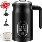 4-in-1 Electric Milk Frother Steamer Hot Cold Foam Maker Milk Warmer Black