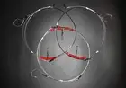 5Ft Surf Fishing Rig, 14/0 Inline Circle Hook, Wire-Bite Leader, Handmade, 3PACK