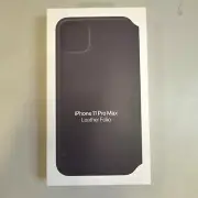 Genuine Apple Leather Folio Case for iPhone 11 Pro Max - Aubergine