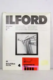 Iilford RC Deluxe 4 Ilfospeed RC IS4.1M Shiny 5x7 " - 5 Sheets - Boxed