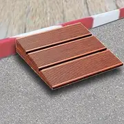 Wood Threshold Ramp, 3" 4" Rise Wheelchair Ramp, Non-Slip Doorway Entry Ramps, Accessible Kerb Ramp, Shed Ramps Steps Transition Ramp for Cars Bike(50x50x10 cm)