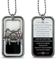 [BHealthLife] Knight Templar Challenge Coin Call On Me Brother Religious Red Cross Dog Tag Pendant Necklace Commemorative Gift