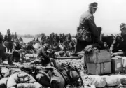 An infantry unit airfield plane El Alamein Italy July 1942 WWII Photo