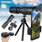 4K 300X40MM Portable Ultra-Telephoto Zoom Monoculars With Triangle Phone Holder