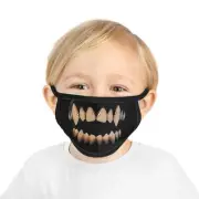 Kid's Halloween Vampire Fangs Face Mask, Trick or Treat Costume Accessory