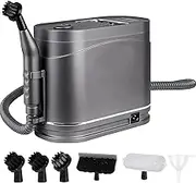 Handheld Steam Cleaner, 1500W Multifunctional Steam Cleaner with 2 Cleaning Modes, 5 Brush Head, 1.2L Water Tank, 105-130°C Handheld Steamer, for Carpet, Upholstery, Floors, Tiles, Car
