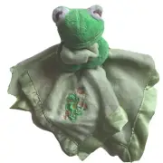BLANKETS & BEYOND Lovey Baby Blanket Plush Frog Fleece Toy Knotty Security NEW