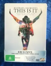 Michael Jackson This Is It Brand New Streel Book Region 4 DVD Free Postage