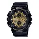 CASIO 卡西歐 G-SHOCK 雙顯休閒錶-黑X金面(GA-140GB-1A1)/51.2mm