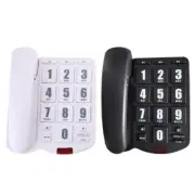 Fixed Landline Phone Big Button Amplified Home Phone with Loud Ringer Elderly