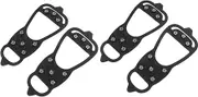 BESTYASH 2 Pairs Slip Crampons Shoes Covers Tooth Winter Cleats Chains for Snow and Ice Durable Footwear Protection Compact Design for and Carrying