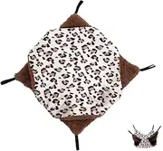 DRESSOOS Plush Chinchilla Bed Small Pet Hammock Winter Hamster Bed Hamster Supplies