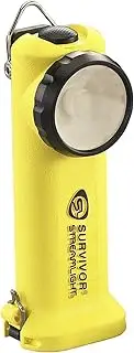 Streamlight 90541 Survivor 175-Lumen Alkaline Safety-Rated Firefighter Right Angle Flashlight, Yellow