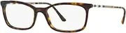 [BURBERRY] BE2243Q Eyeglass Frames 3002-51 - Dark Havana BE2243Q-3002-51, Havana, Print Beige, Large