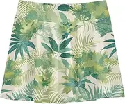 [FRODOTGV] Dreamy Sea Green Fern Girls Athletic Skort with Shorts Skort for Girl Cheer Skirt