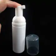 48 Foam Pump Bottles White Plastic Refillable Travel Mini Soap Dispenser 1.7 Oz
