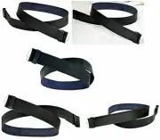 Black Leather Kilt Belt Adjustable Sizes For Highland Kilts Plain & Embossed