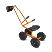 Kids Ride on Sand Digger with Rotatable Seat for Beach Orange