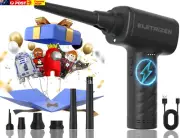 Compressed Air Duster - 50000 RPM, Character Balloons Gift, 3 Gear Led Light 600
