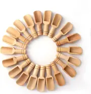 20PCS Mini Wooden Spoon, Mini Bath Salt Spoon, Wooden Candy Spoon, Washing Powde