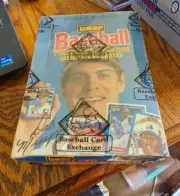1988 LEAF BASEBALL WAX BOX - 36 SEALED PACKS WRAPPED AND CERTIFIED BY BBCE