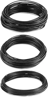 3 Size Bonsai Wire Anodised Aluminium Wire for Plants and Trees, 1.0 mm/1.5 mm/2.0 mm, 30 Metres Total