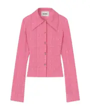 Nanushka Lotte Long Sleeved Shirt Pink
