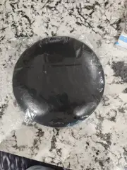 LEATHER BLACK BARSTOOL REPLACEMENT ROUND CUSHION SEAT 12"