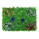 人造仿真植物牆草坪景觀裝飾塑膠假綠植室內背景花植物牆