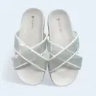 J. Crew Girls Size 9 White Jelly Sparkle Slide Pool Sandals
