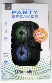 Wireless Tailgate Party Speaker, Model ISB250B bu iLive, Black, NIB