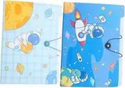 TEHAUX 2Pcs Accordion File Folder Organizer Container for Documents Bills Banknotes Multi Pocket Storage for Home Office Use