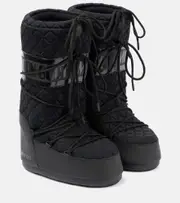 [Moon Boot] Moon Boot Icon Quilt snow boots UK 8 black