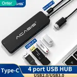 TYPE C 4埠 USB 3.0 集線器 OTG HUB 多功能 擴展器 擴充器 4孔 一拖四 轉接頭